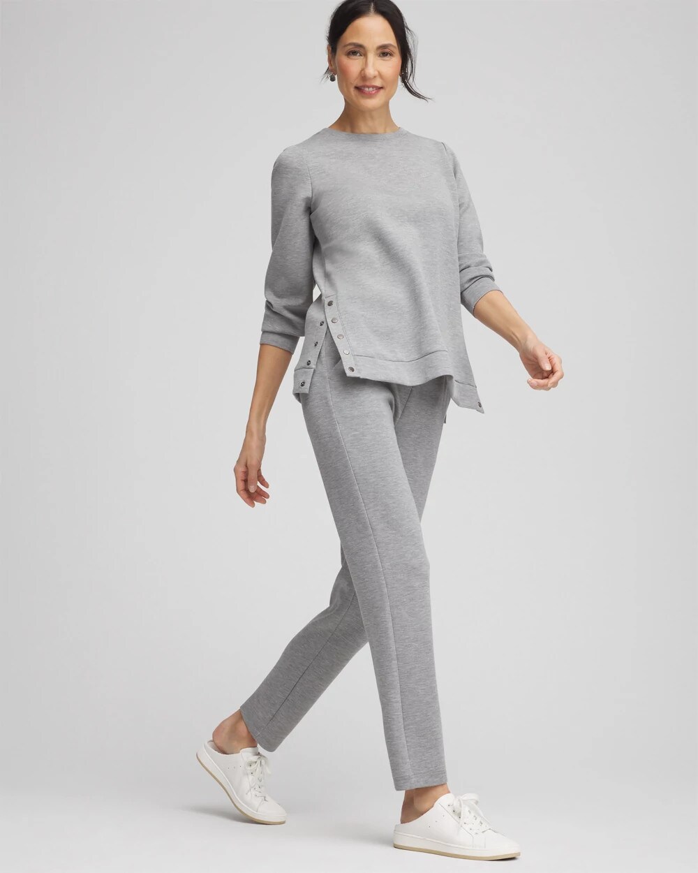 Zenergy® Scuba Heathered Tapered Ankle Pants | Chico's
